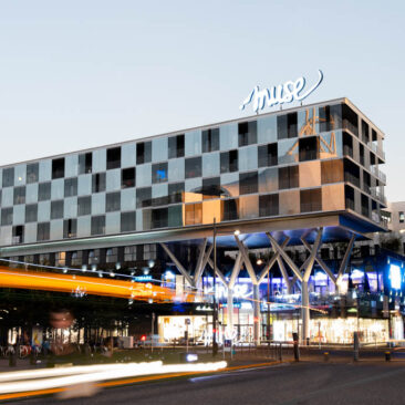 Architecture aux heures bleues - Centre commerciale Muse à Metz