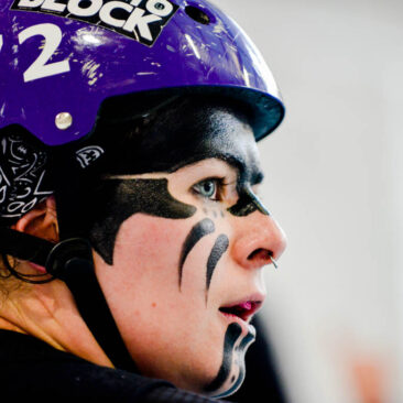 Sport portrait joueuse roller derby